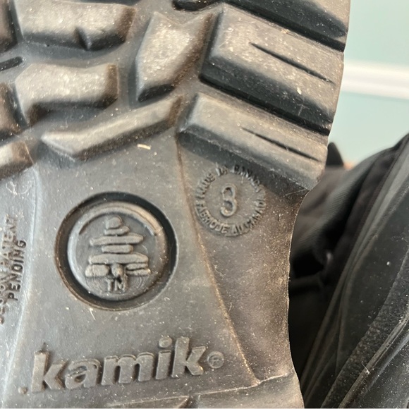 Kamik kids rocket waterproof Black Insulated Snow Boots size 3 - Picture 9 of 10